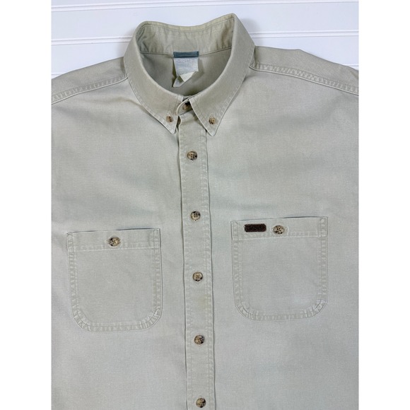 Carhartt Heavyweight Canvas Work Shirt Relaxed Fit Button Front - READ FLAWS - Picture 10 of 16